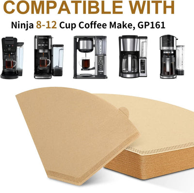 4 Filtros de Café Papel Sin Blanquear para Cafetera Ninja 100 Pzas