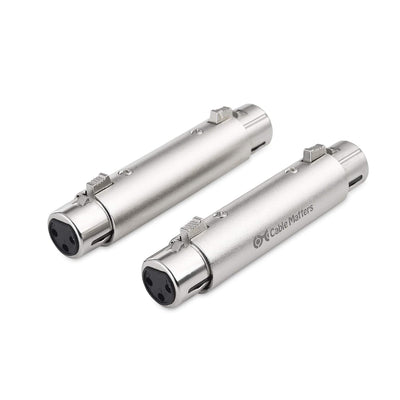 2 Pzas Adaptador XLR hembra a hembra