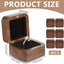 6 Cajas Madera Anillos Boda Mini Soporte Compromiso Negro