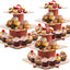 Soporte cupcakes 3 niveles para postres dulces y galletas
