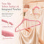 Perchas terciopelo rosa dorado pack 50 antideslizantes