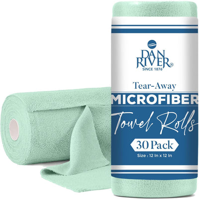 Rollo microfibra 12x12pulg set 30 reutilizables para cocina y hogar