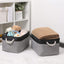 Cesta tela plegable 17x14pulg set 3 contenedores organiz.