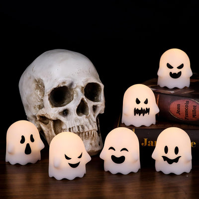 6 Velas LED Parpadeantes Halloween con Control Remoto