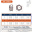 Tuercas nylock m6 acero inox 304 reutilizables antisueltas