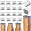 24 Protectores suelo fieltro silicona para patas muebles