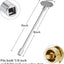 Llave universal chimenea gas 8pulg comp 1/4 y 5/16 pulg cromo