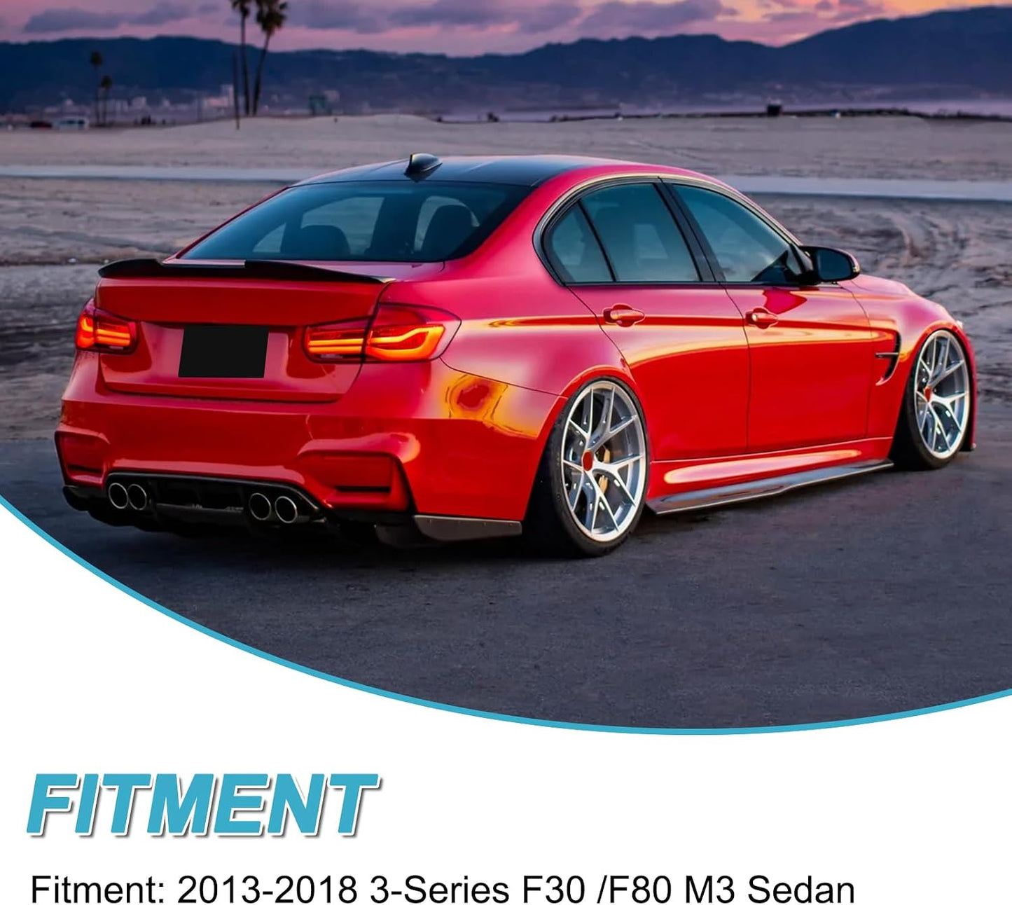 Alerón trasero ABS fibra de carbono para BMW F30/F80 M3