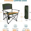 Silla campamento plegable acero 400lbs brazos portavasos