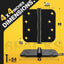 Bisagras puerta acero inox 4x4pulg suave silenciosa