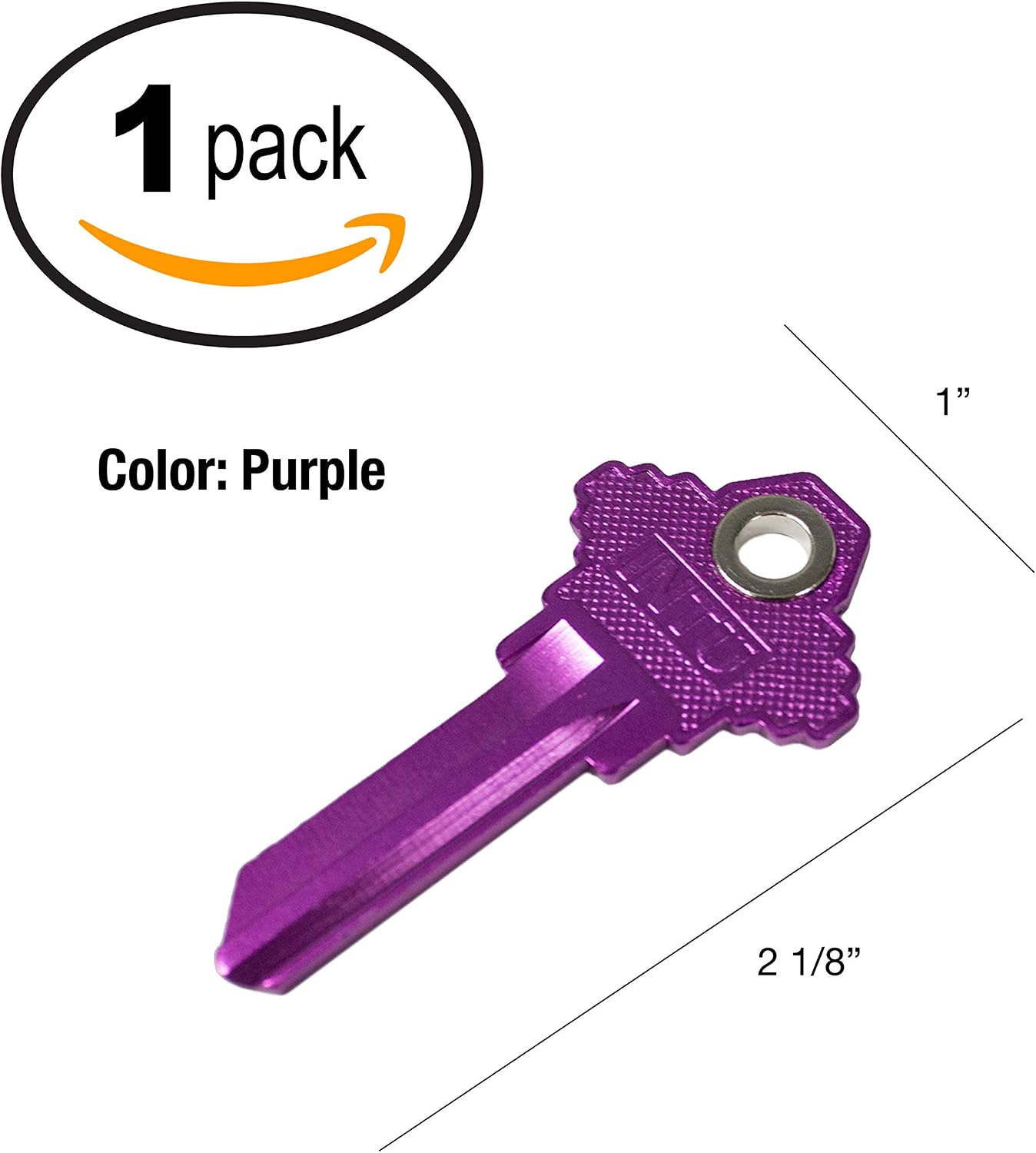 Llave magnética Schlage aluminio anodizado púrpura
