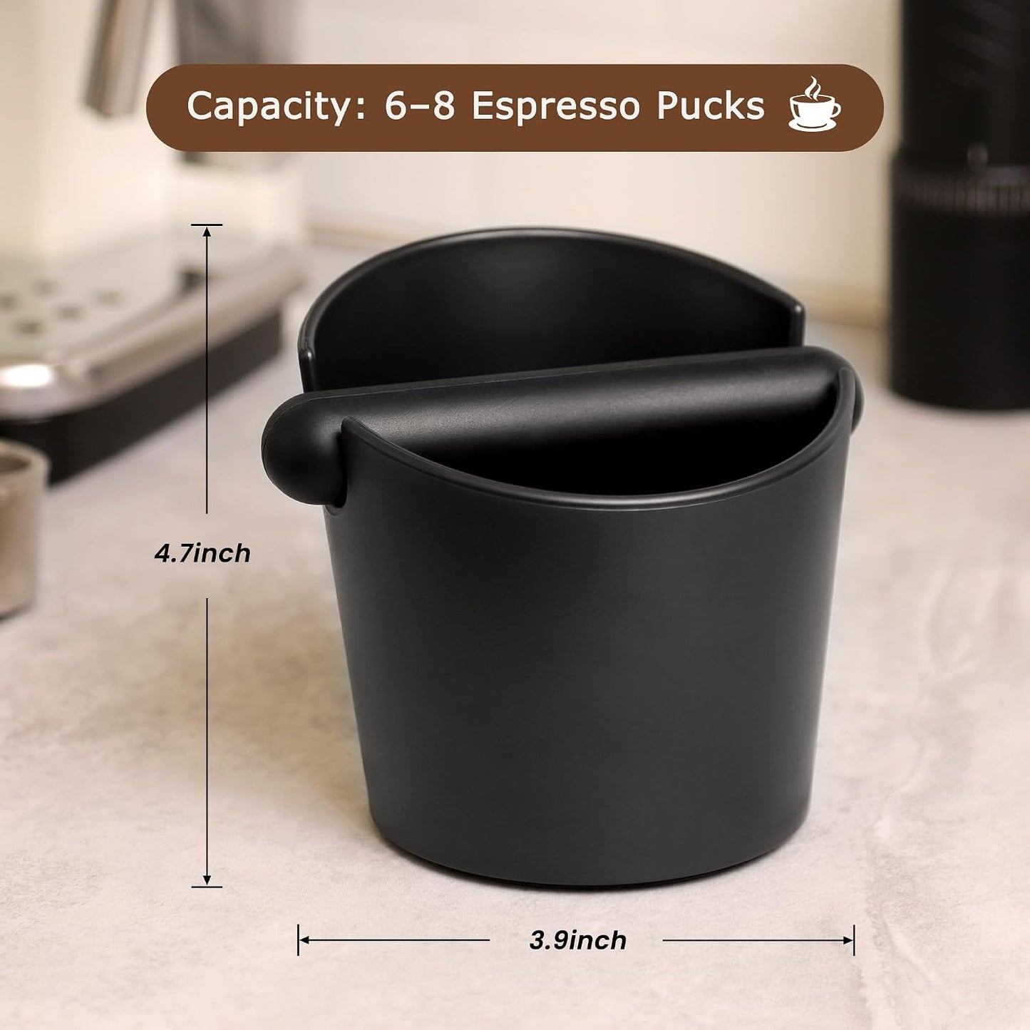 Caja café expreso con barra extraíble y base antiderrap