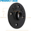 Brida piso negro 3/4pulg 20 pernos tubo hierro