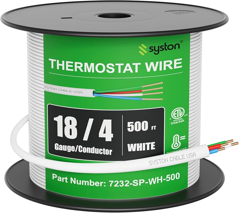 Cable control calefacción HVAC 18/4 CL3R 100% cobre sólido