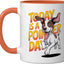 Taza Cerámica Perro Pointer Día Cartel Orange/Blanco