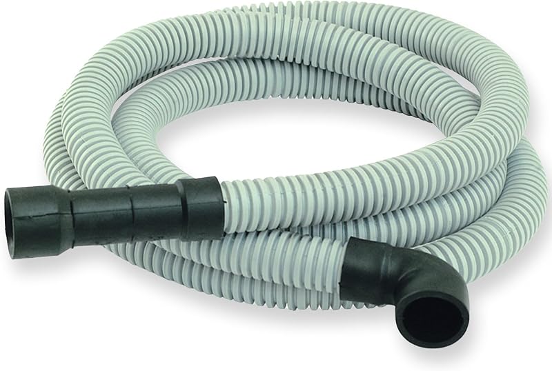Manguera drenaje lavavajillas 8ft ajuste universal PVC gris