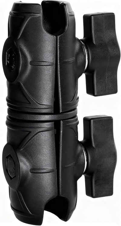 Brazo doble enchufe 1" giratorio 4.3" comp RAM 1"