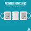 Taza café cerámica 11oz texto blanco
