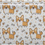 Cesta almacenamiento corgi lona plegable 15x11x9.5"