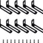 Soportes en L de metal 2x1x0.5pulg cierre 90 grados negro