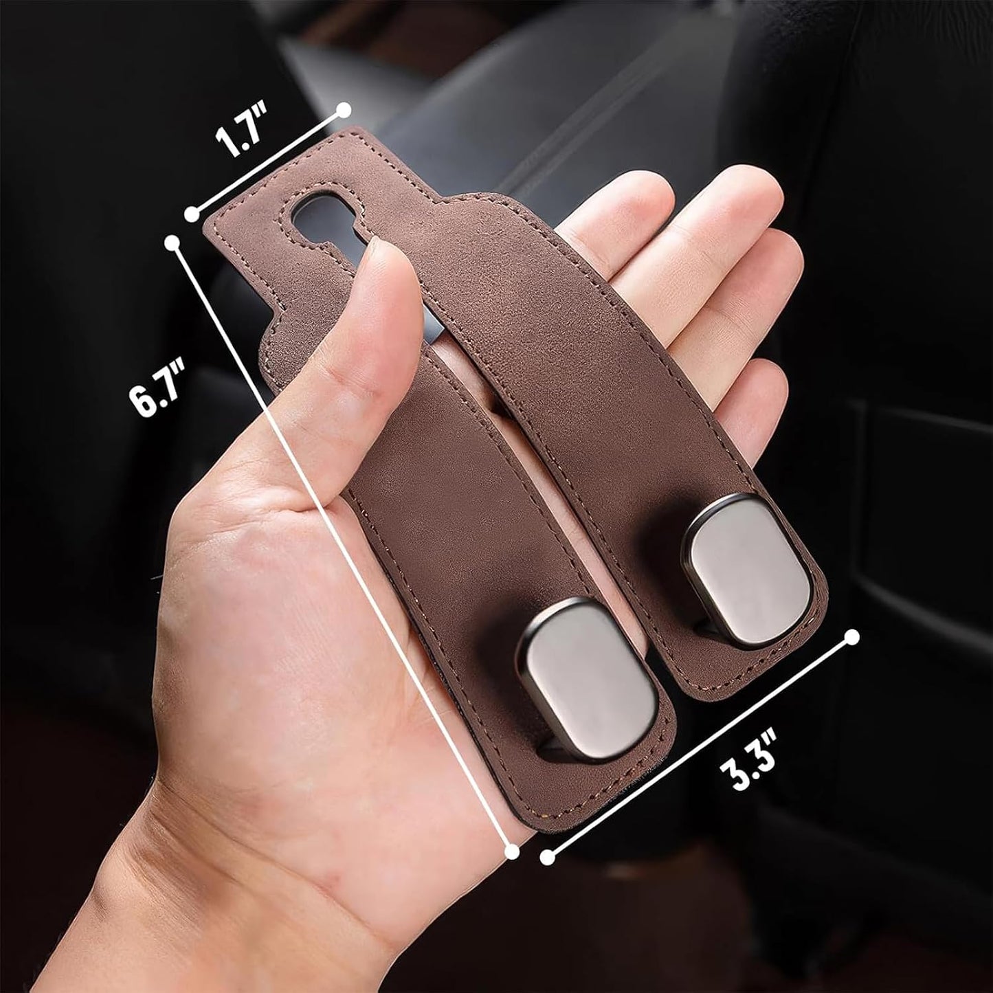 2 Ganchos para reposacabezas coche soporte asiento
