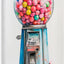 Maquina de caramelos canvas 30x45pulg art retro