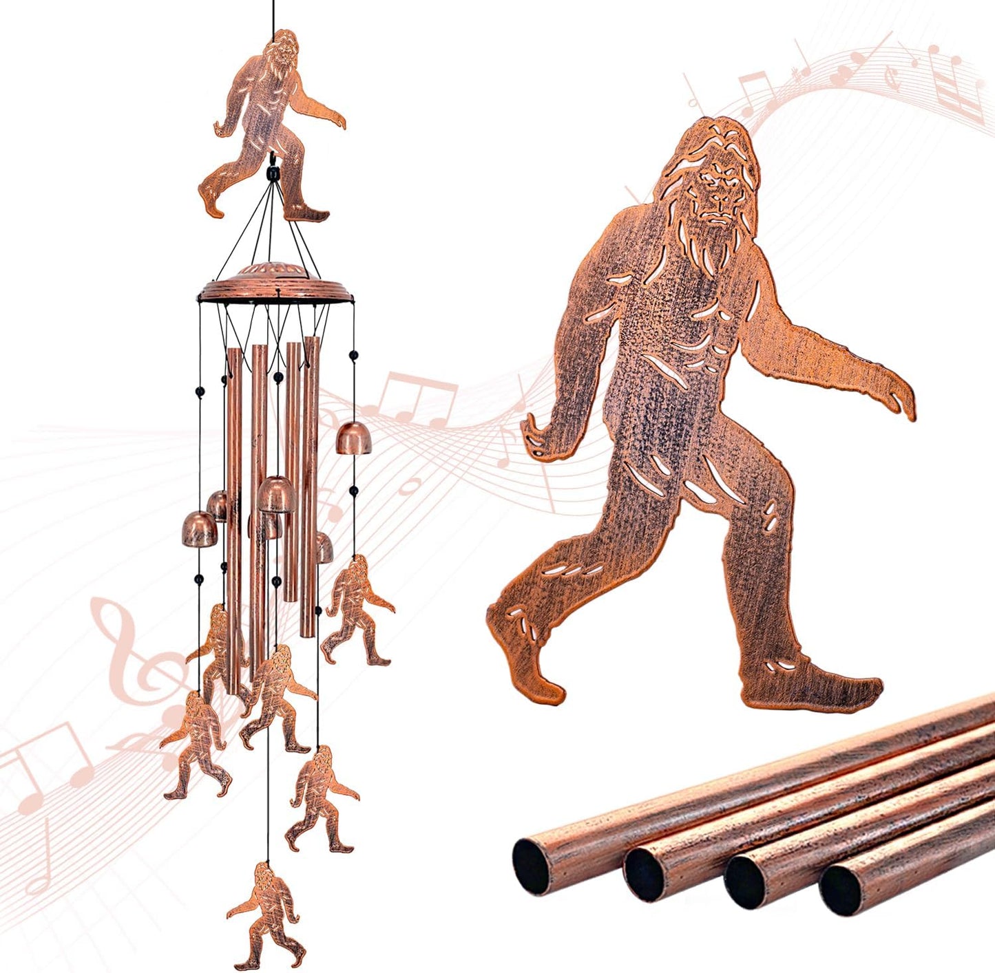 Campanillas de viento Bigfoot para exterior e interior