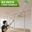 Limpiador pared triangular 82pulg 4 almohadillas microfibra verde