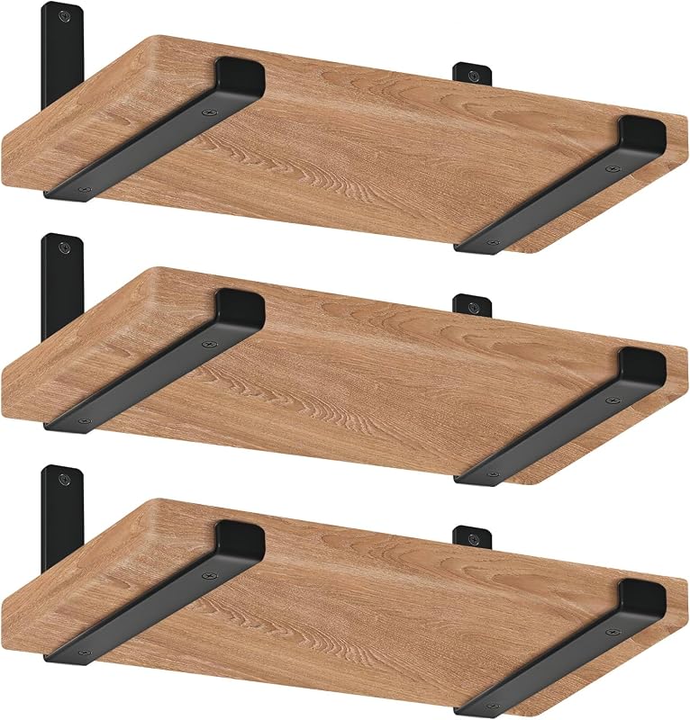 Soportes estante 12pulg para flotante 1/5pulg 6 Pzas