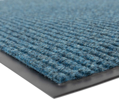 Alfombra entrada 3x5ft cepillo azul pizarra resistente