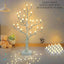 Árbol luz LED 24 luces USB abedul decoración hogar Navidad