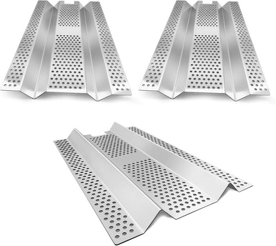 3 Pzas Placas Térmicas Acero Inox 17.5pulg para Parrillas Blaze