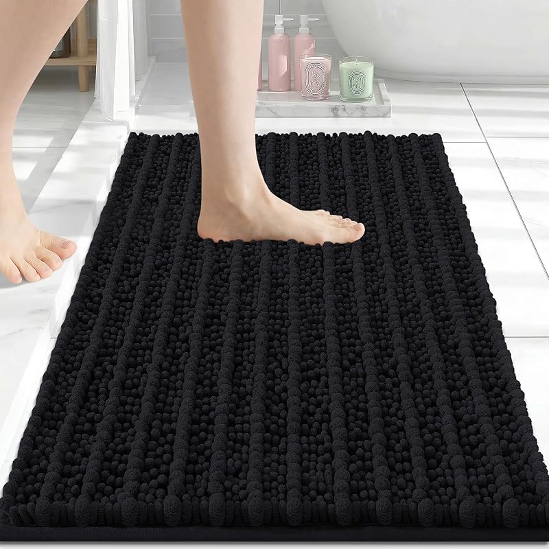 Alfombra baño chenilla extra suave antiderrap 30x17