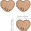 200 Tarjetas Soporte Pendientes Forma Corazón