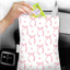Bote basura auto con bolsa duradera y lazo rosa