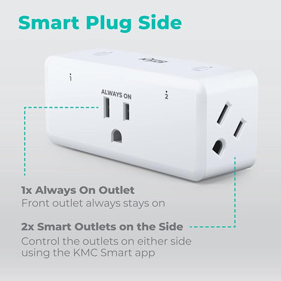 4 Enchufes WiFi inteligentes comp Google Alexa