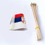 Banderas serbias 5x8pulg paquete 12