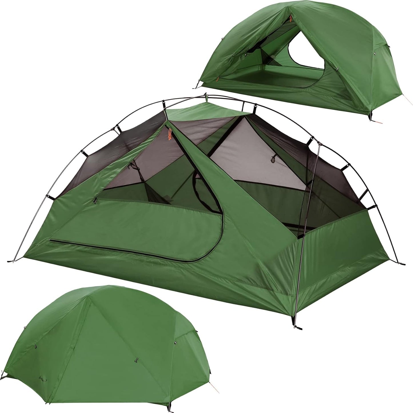 Tienda campaña ligera para 2 personas mochileros impermeable