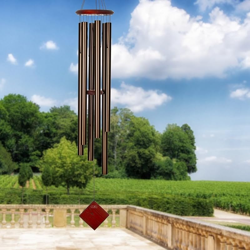 Carillón viento exterior 54" bronce sonido profundo jardín