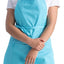 Delantal carnicero unisex turquesa talla única