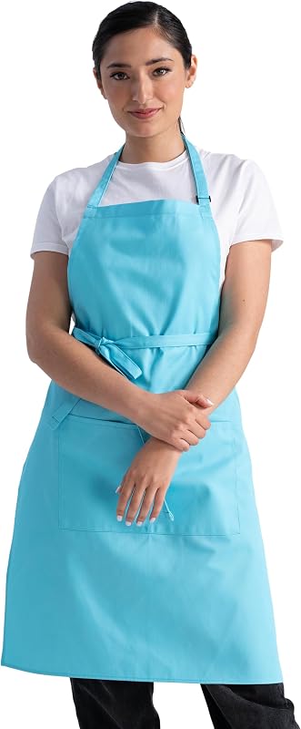 Delantal carnicero unisex turquesa talla única