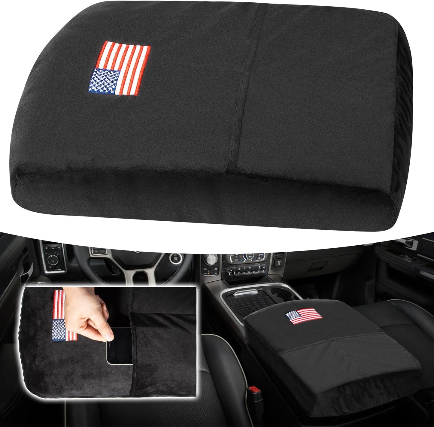 Funda consola Dodge Ram 2023 con bolsillo y reposabrazos