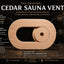 Cubierta deslizante conducto sauna cedro SaunaTimes