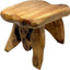 Taburete madera cedro borde vivo 13.5x11x15pulg
