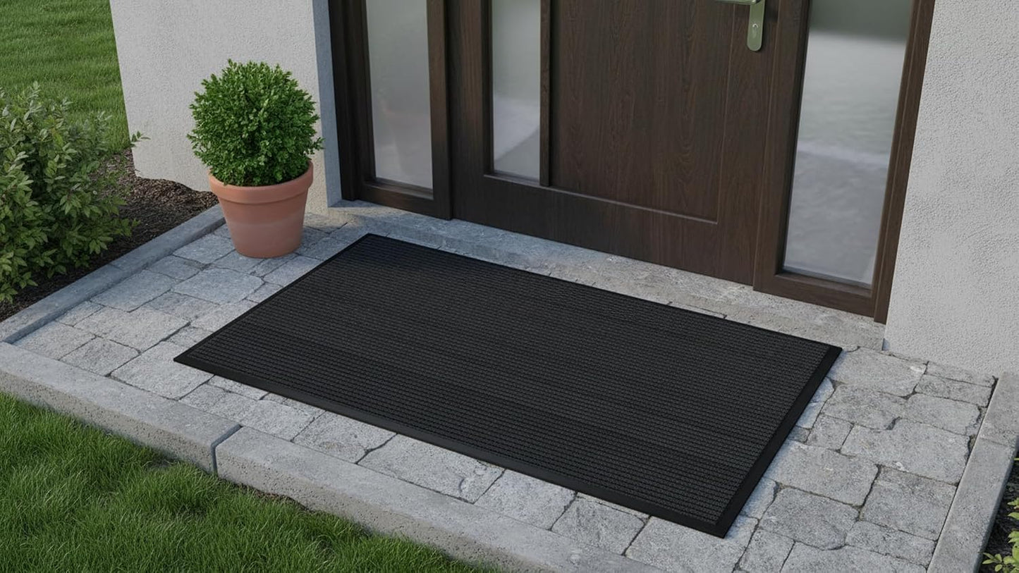 Alfombra pasillo comercial 3x10ft con respaldo goma
