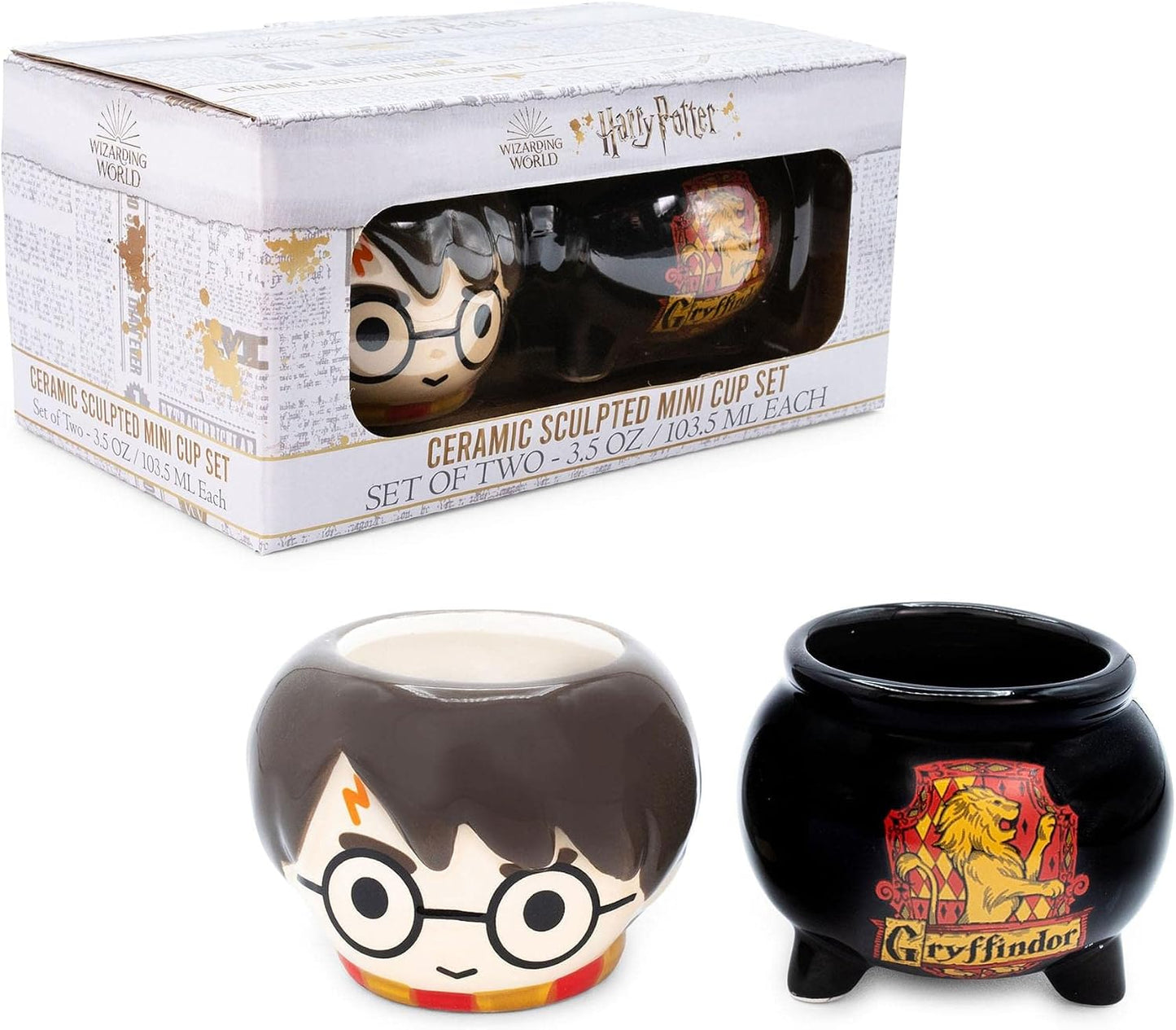 Set 2 Tazas Cerámica 3D Gryffindor 3.5oz