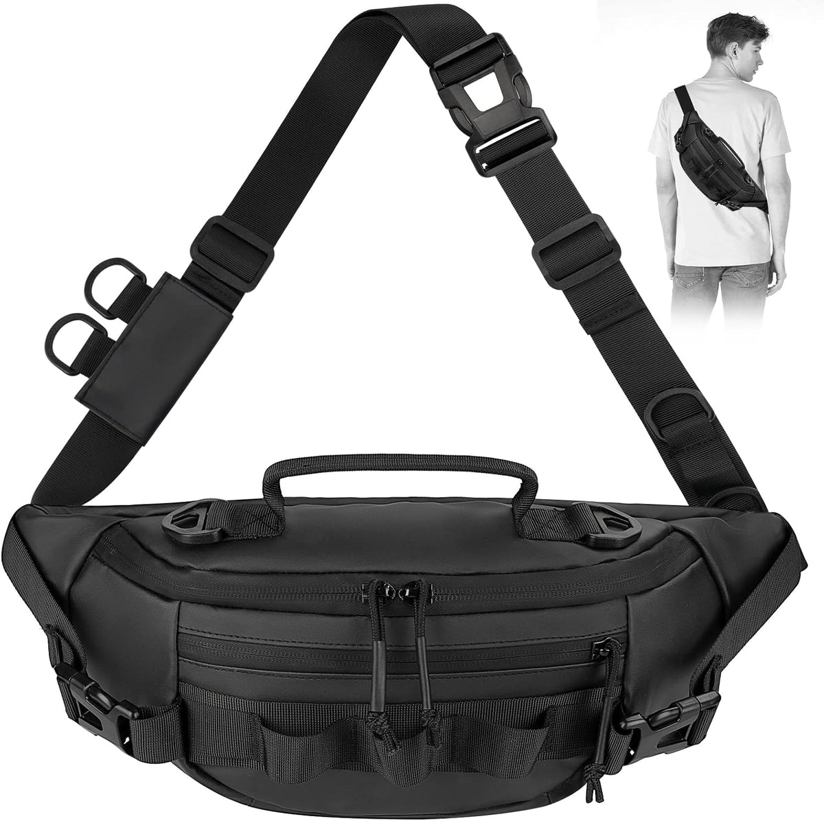 Riñonera pesca impermeable para mujer y hombre