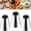 3 Puntas Churro Acero Inox 9ft para Glaseado y Tartas