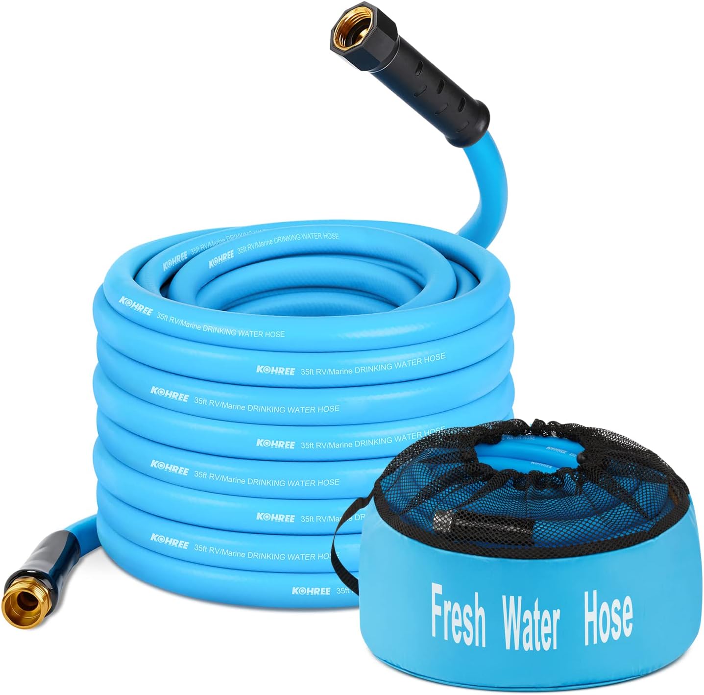 Manguera agua caravana 35ft 5/8pulg sin fugas flexible