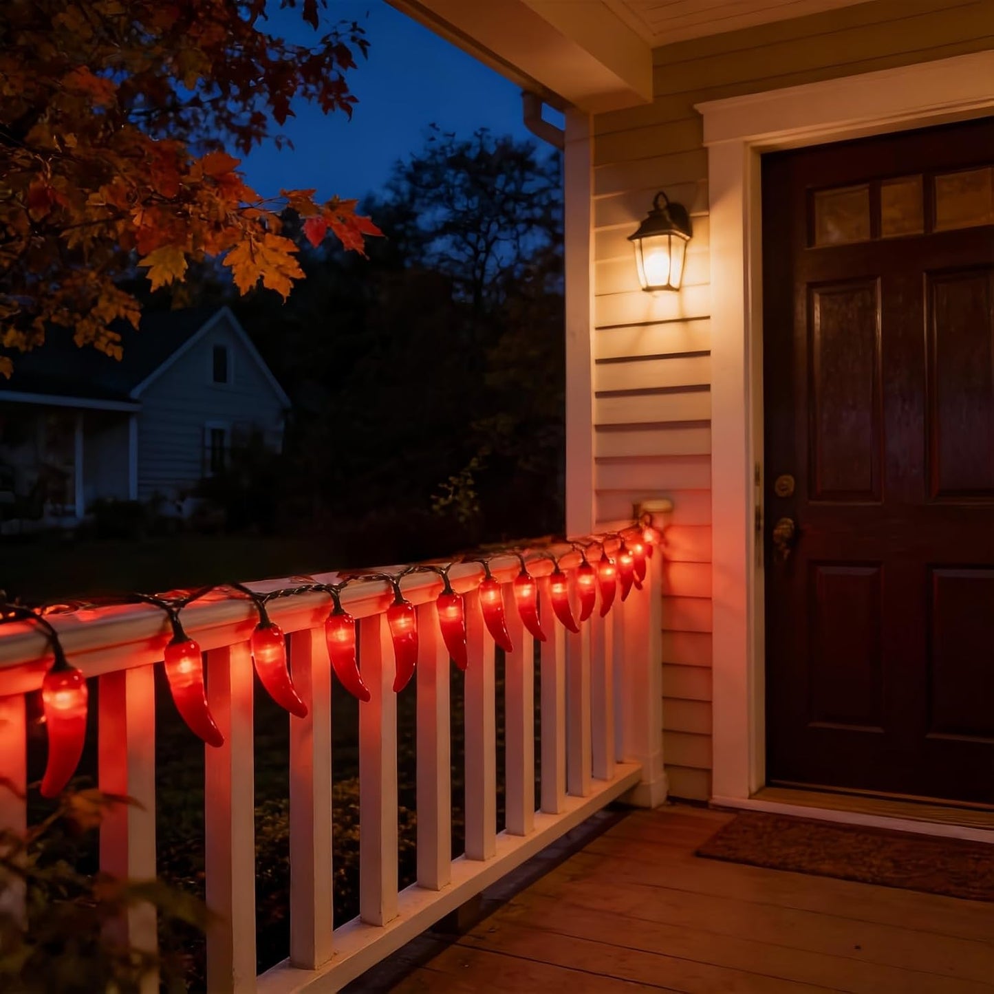 35 Luces LED Rojas Guirnalda Navidad Hogar 18ft Cable Verde